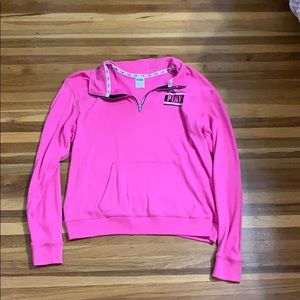 PINK Pink Quarter-Zip Sweatshirt